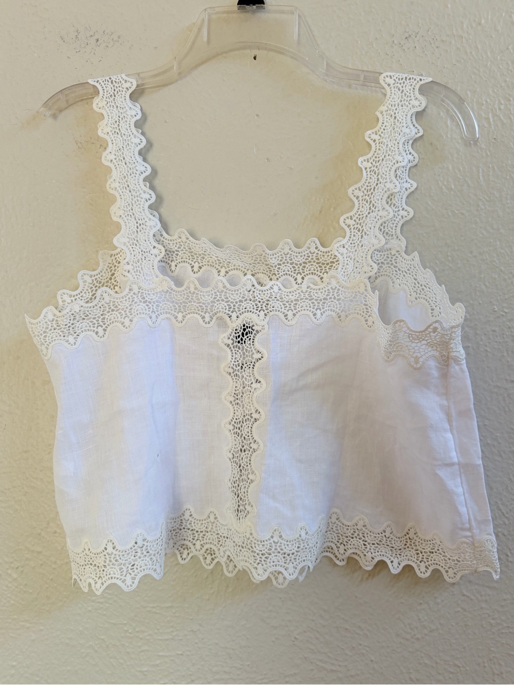 NWT J Crew lace linen tank top - Picture 6 of 9